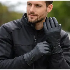Luva Par Motoqueiro Motocicleta Proteção Contra Frio Manta Térmica Couro Premium