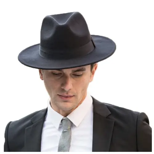Chapéu Fedora Feminino Masculino Aba Dura Lindo