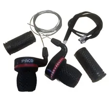 Alavanca Hand Shift 21V com Cabo Conduíte Manopla Preto Paco