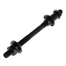 Eixo Traseiro Furado 145mm Preto Para Bicicleta C/ Blocagem