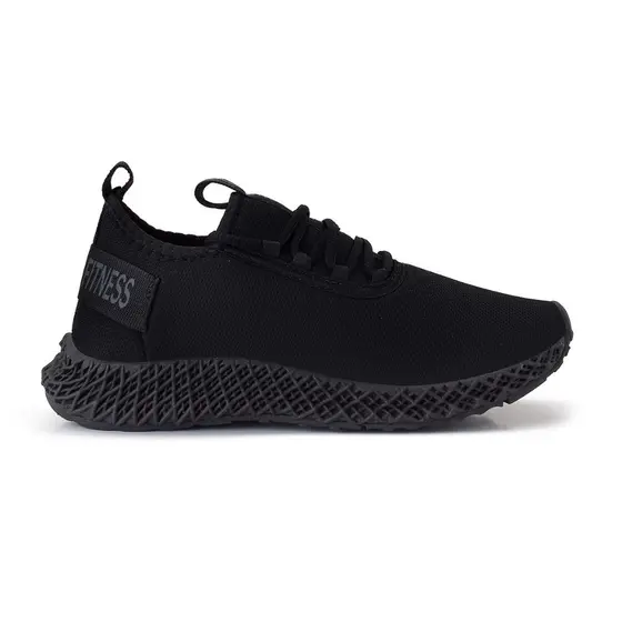Tenis Masculino  Black Esportivo Todo Preto Para Academia Caminhada Corrida Fitness treino