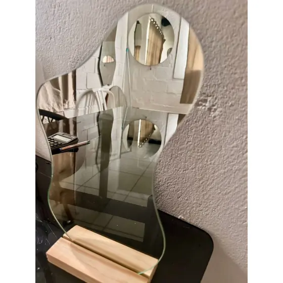 Espelho Para Maquiagem Com Suporte Moldura Lapidado Com Suporte moda blogueira