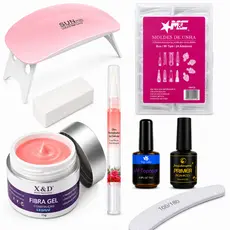 KITs Alongamento Gel + Molde F1 + Lixa + Mini Cabine De Unha Escolha o seu KIT
