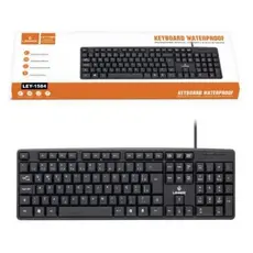Teclado impermeável à prova d'água  P/ Computador Preto Básico C/ Fio Usb 【KAYM BLACK】
