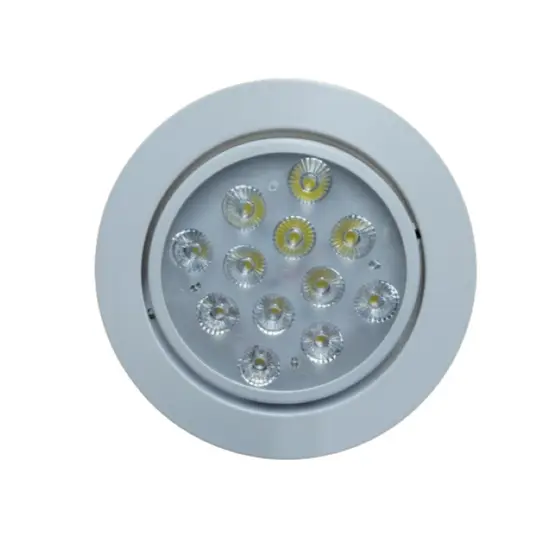 Kit 10 Spot De Led 12w Embutir Direcional Redondo Bivolt