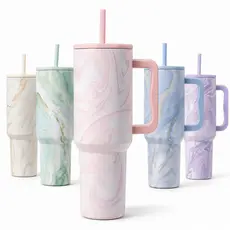 Copo Térmico 1.2L Inox Antivazamento com Canudo • Mantém Bebidas Frias e Quentes • Diversas Cores
