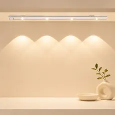 Luz LED Armário Sensor de Movimento USB Sem Fio Recarregável 20/40/60cm Ultra Fina Magnética