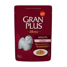 Ração Úmida Sachê GranPlus Gourmet Cães Adultos Salmão 100g