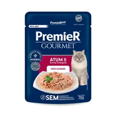 Ração Úmida Premier Gourmet Gato Adulto Atum 70g