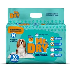 Tapete Higiênico Mr Dry 80x60cm 30 Unidades