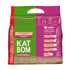 Areia Higiênica Katbom Granulado Para Gatos Natural 6kg