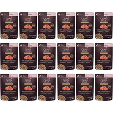 Caixa 18un Ração Úmida Sachê GranPlus Gourmet Cães Adultos Salmão 100g