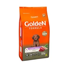 Ração Golden Fórmula Mini Bits Cães Filhotes de Porte Pequeno Carne e Arroz 10,1Kg
