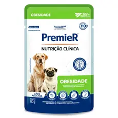 Ração Úmida Premier Sachê Nutrição Clínica Obesidade Para Cães Adultos 85g