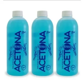 Kit acetona monaly com 3 unidades 500ml