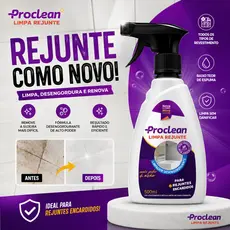 Limpa Rejunte Proclean 500ml Sujo Encardido e Manchado - Piso Porcelanato Azulejo Banheiro Cozinha