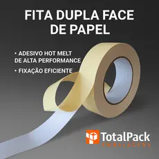 Fita Dupla Face Papel Branco 36X30 Liner Amarelo