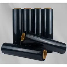 Bobina Filme Stretch Preto 50cm X 350m