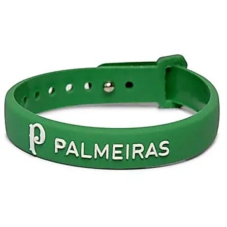 Pulseira Palmeiras Verdão Futebol Brasileiro Palestra Silicone Ajustável