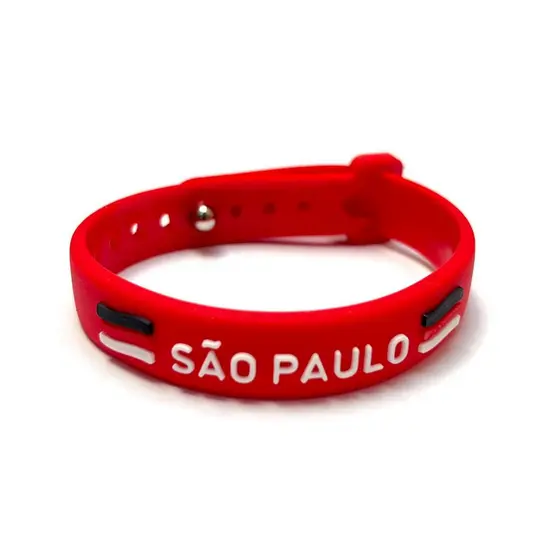 Pulseira do São Paulo Tricolor Soberano Ajustável