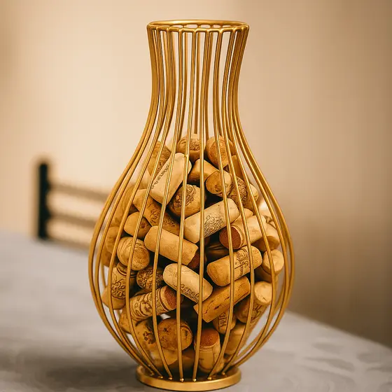 Porta Rolhas De Vinho Gota Aramado De Decoração