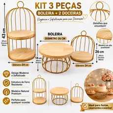 Kit Luxo Imperial Dourado para Festas