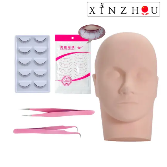 Kit Treino Para Aplicação Extensão de Cílios Profissional
