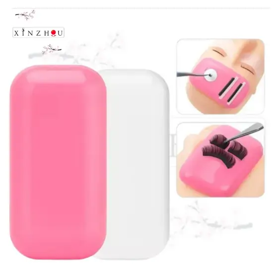 Almofada de Silicone para Testa Porta Cílios Reutilizável Alongamento Lash Designer Profissional