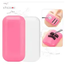 Almofada de Silicone para Testa Porta Cílios Reutilizável Alongamento Lash Designer Profissional
