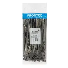 100 Cintas Plásticas 4,8mm x 200mm Abraçadeira Nylon Enforca Gato 20cm Pacote Fita Preta