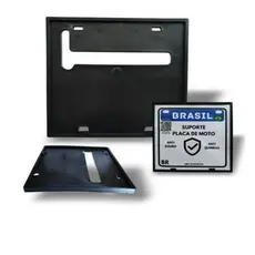 Suporte Protetor de Placa para Moto Mercosul Com Parafuso universal