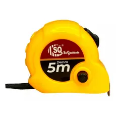 Trena Fita Métrica Plástica com trava 5M 24MM