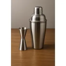 Coqueteleira Aço Inox Drinks 750ml + Dosador Duplo 25/50ml Aço Inox Premium