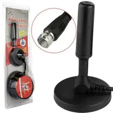 Antena Hd De Tv Digital Rt-3003 Interno Externo 5m Cabo