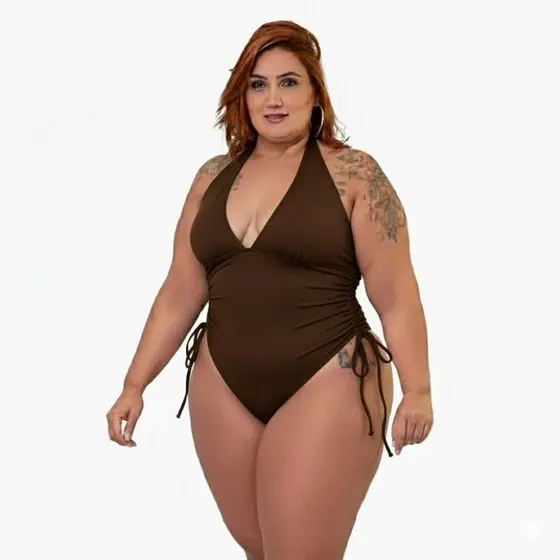 Maiô Body Feminino  Moda Praia Amarração