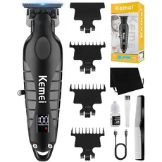 Maquina De Acabamento Profissional Kemei Original KM-2293 Display - Bivolt