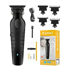 Kemei Aparador de cabelo lâmina ajustável, profissional , USB , cortador para cabelos km-2299 Bivolt