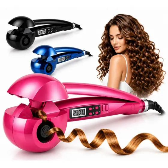 Modelador de Cachos Profissional Automático Com Visor LCD Cacheador de Cabelo - BIVOLT