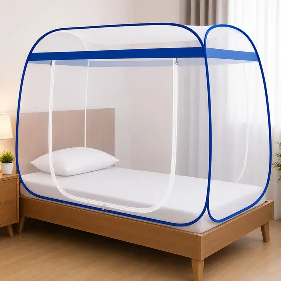 Mosquiteiro Tenda Cama Solteiro Dobrável Pratico E Portátil