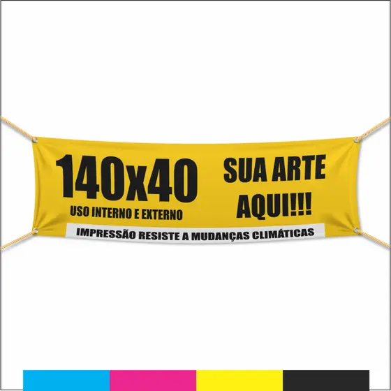Faixa Personalizada 140x40 Com Sua Arte