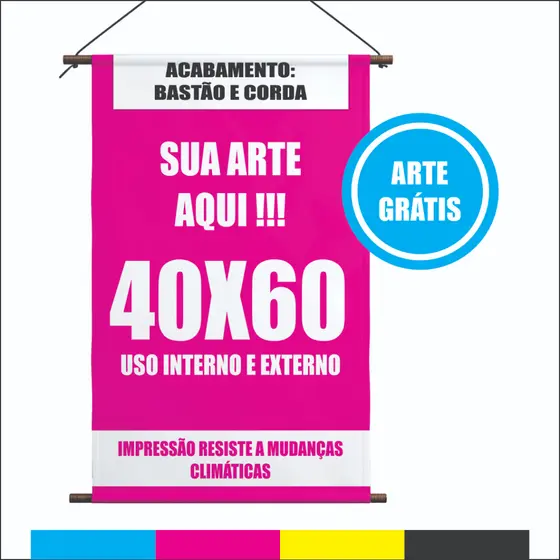 Banner Personalizado 40x60 Com Sua Arte