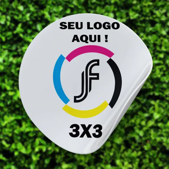 160 Adesivos Personalizados 3x3 cm