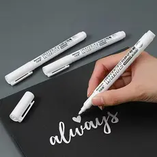 Caneta Branca Pinta Pneu Permanente Marcadora A Prova D'água Retoque Lataria Tenis Reparos 2.0mm