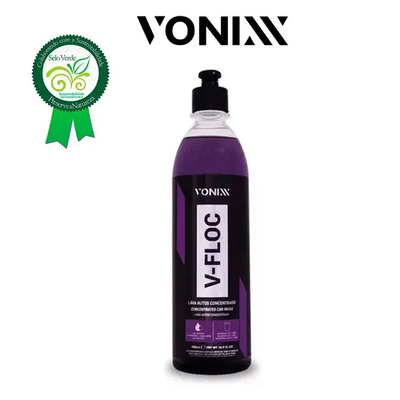 Shampoo Automotivo Neutro Concentrado V-floc 500ml Vonixx