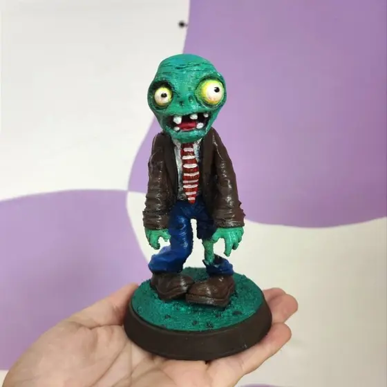 Action Figure Impressão 3D Plantas vs Zombies Colecionáveis Decoração Boneco de Ação