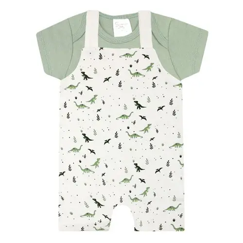 Conjunto Jardineira Menino E Menina Roupas de Bebê Conjunto Bebê