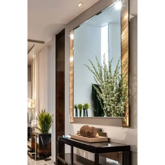 Espelho Quadrado Gigante Lapidado Vidro Diamante Decoração Chique Barato Menor Preço