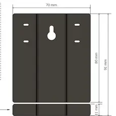 Suporte para espelho pendurador fixador de pendurar