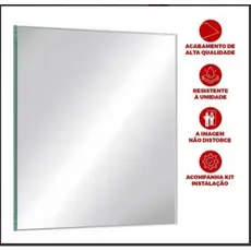 Espelho Para Banheiro, Acessórios Para Banheiro E Casa 40x50