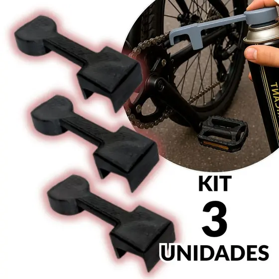 Kit 3 Bico Aplicador Lubrificante de Corrente Guia Ergonômico Bike Moto